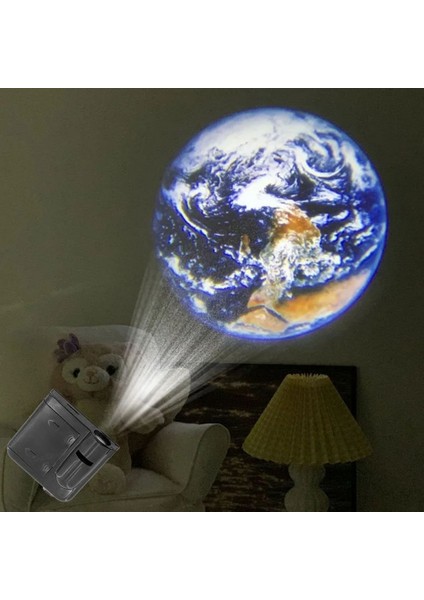 **gezegen Projeksiyon Lambası – Fotoğraf Çekimi ve Dekoratif Işık, Gerçekçi Planet Yansıtma, Pil ile Çalışan Taşınabilir Gece Lambası, Romantik ve Yaratıcı Hediyelik Ev Dekorasyonu**