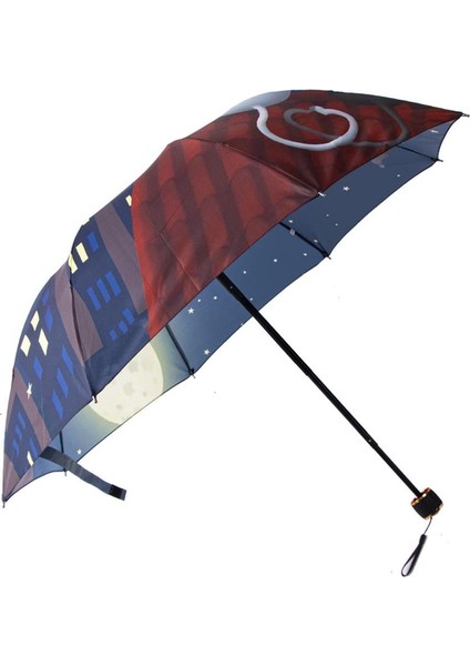 Ay ve Kediler Yarasa Model 8 Telli Rüzgara Dayanıklı Manuel Şemsiye MARLUX383R01 fırsatları