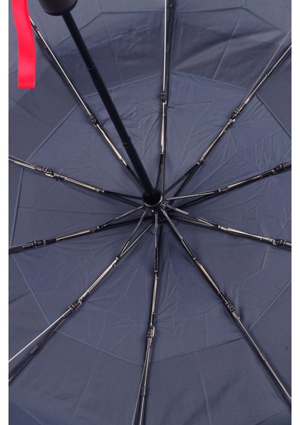 Ekstra Güçlendirilmiş Tam Otomatik Rüzgar Şemsiyesi 10 Fiber Tel Lacivert MPR2001L indirimleri