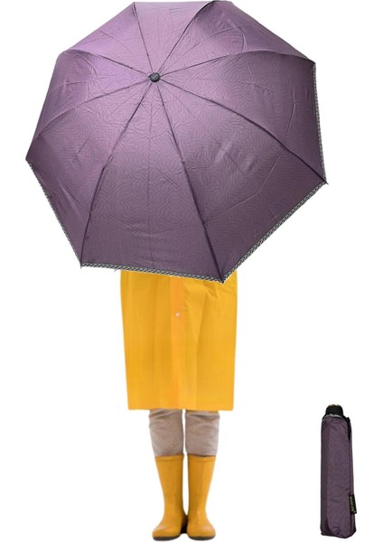 Modern Çizgi Desenli Yarasa Model 8 Telli Rüzgara Dayanıklı Manuel Şemsiye MARLUX391R03 fiyatları