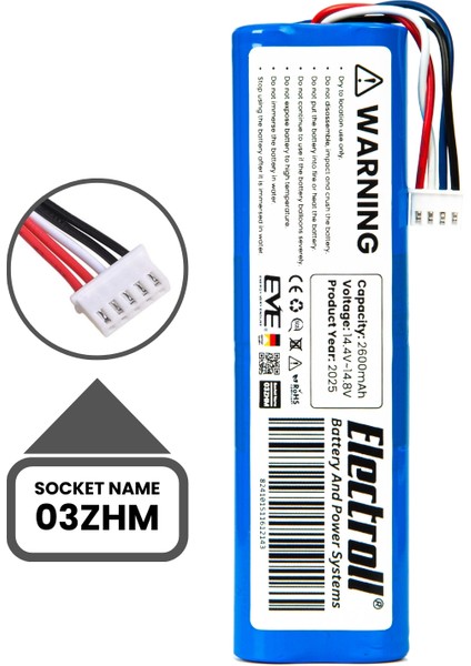 Xiaomi Vacuum Mop 2 Uyumlu Batarya (Orjinal Kapasite) 2600MAH Robot Süpürge Pil Değişimi STYTJ03ZHM