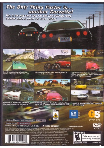 Corvette Ps2 Playstation 2 (Ntsc)