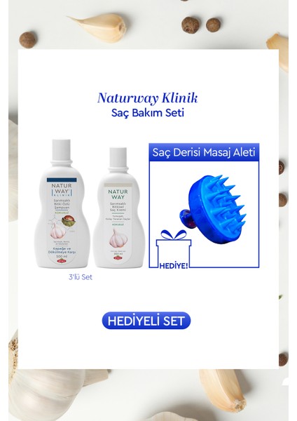 Naturway Klinik Saç Bakım Seti + Saç Masaj Tarağı Hediyeli