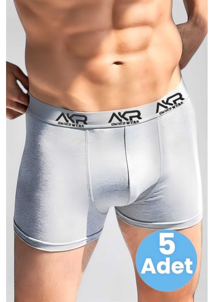 Erkek Likralı 5'li Boxer