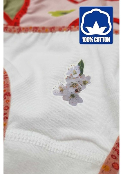 Kız Çocuk Pamuklu 6'lı Külot modelleri