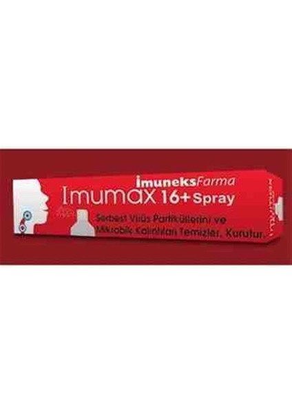 Imumax 16+ Spray 30 Ml Boğaz Spreyi