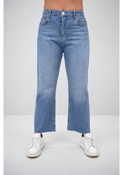 Kadın Büyük Beden Yüksek Bel Mom Jean 4418-25 DPL-968 fırsatları