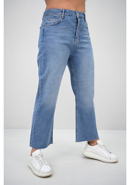 Kadın Büyük Beden Yüksek Bel Mom Jean 4418-25 DPL-968 indirimleri