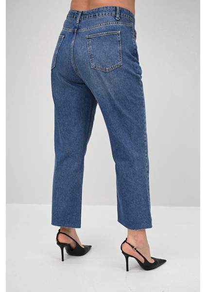 Kadın Büyük Beden Yüksek Bel Mom Jean 4418-25 DPL-968 modelleri