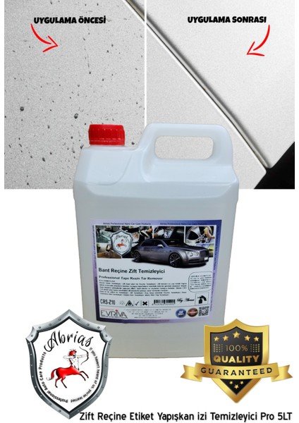 Zift Reçine Yapışkan Izi Temizleyici Pro 5lt
