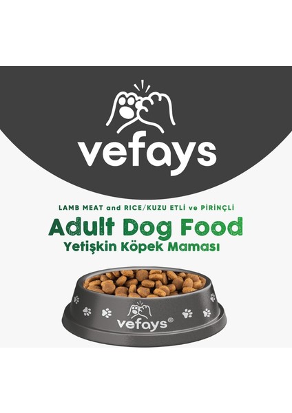 Kuzu Etli ve Pirinçli Yetişkin Köpek Maması 1.5 kg