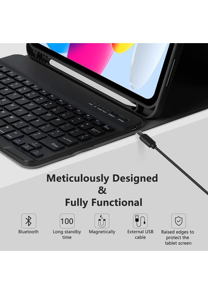 Huawei Matepad 11.5inç / Air 11.5inç / Papermate Kılıf Kablosuz Klavyeli Kılıf Mobax