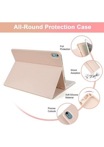 Apple iPad Pro 12.9 6. 5. 4. 3. Nesil Kablosuz Klavyeli Case Mobax