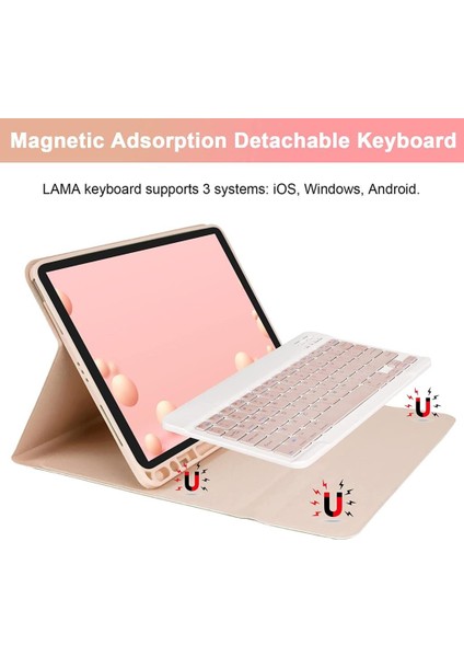 Apple iPad Pro 12.9 6. 5. 4. 3. Nesil Kablosuz Klavyeli Case Mobax