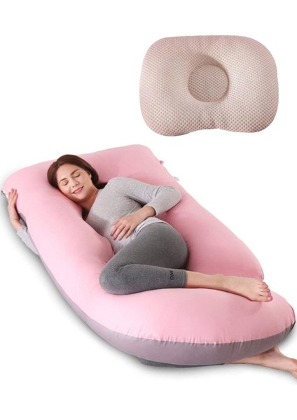 5 Farklı Bölge Destekli Hamile Yastığı (Kafa Şekillendirici Yastık Hediye)