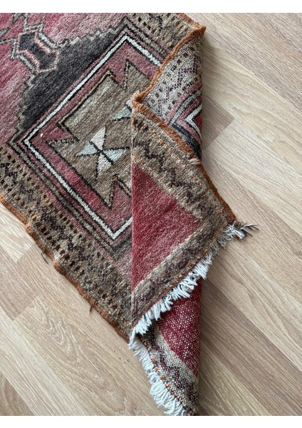 60 x 110 cm El Dokuma Küçük Yolluk, Nostaljik Kilim, Bohem Tarzı Harika El Dokuma Halı, Benzersiz Yolluk modelleri