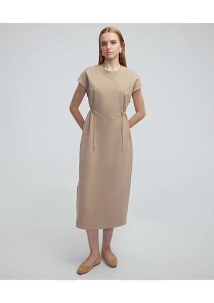 Ayarlanabilir Bel Penye Elbise IS1250002163003