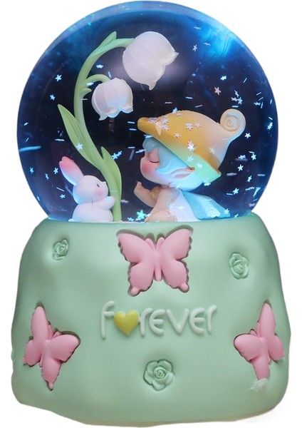 Clomid Kristal Top Süs Prenses Octavo Sürüklenen Kar Cam Müzik Kutusu Prenses (Yurt Dışından)