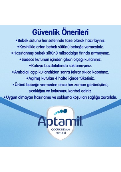 1 Bebek Sütü 800 gr 0-6 Ay Akıllı Kutu
