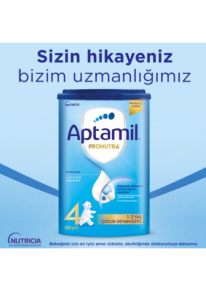 4 Devam Sütü 800 gr 1 Yaş+ Akıllı Kutu