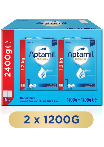 1 Bebek Sütü 1200 Gr x 2 Adet 2400 Gr