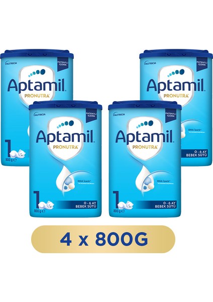 1 Bebek Sütü 800 Gr x 4 Adet 3200 Gr