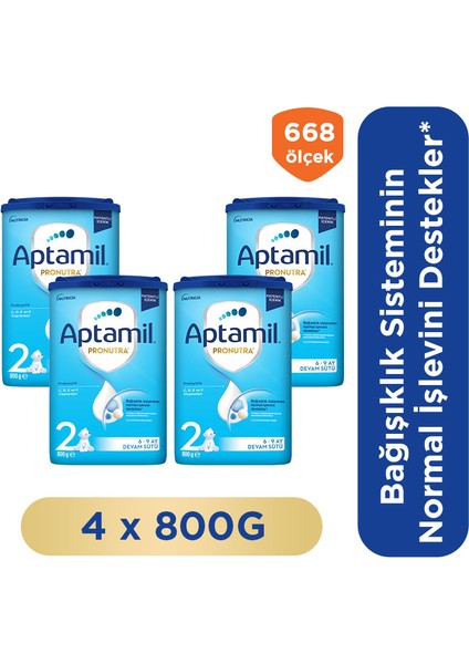2 Devam Sütü 800 Gr 6-9 Ay Akıllı Kutu X 4 Adet