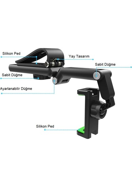 **360° Dönen Araç Içi Telefon Tutucu - Güneşlik Montajlı, Şık ve Dayanıklı Tasarım, Universal Uyumlu, Güçlü Tutuş, Güvenli Sürüş, Navigasyon ve Video Için Ideal, Kolay Kurulum!** modelleri