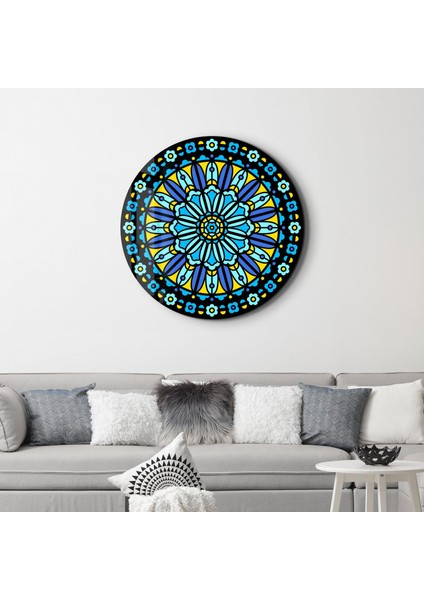 Neon Mandala Harmony 2 Rounded Cam Tablo