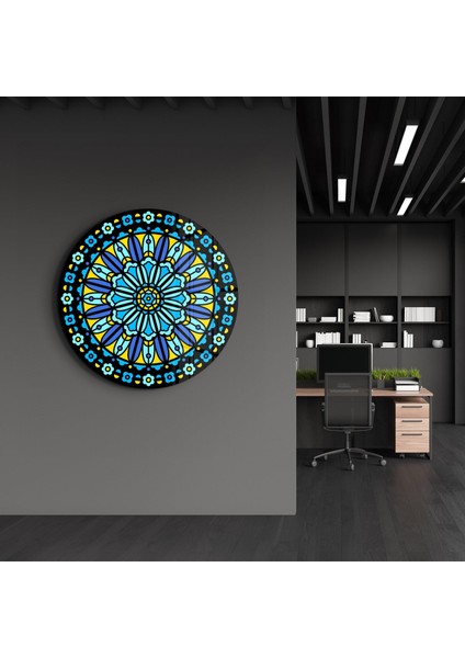 Neon Mandala Harmony 2 Rounded Cam Tablo