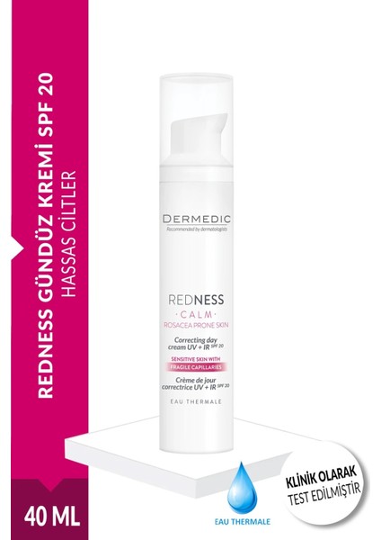 Redness Gündüz Kremi Spf 20+ 40 ml