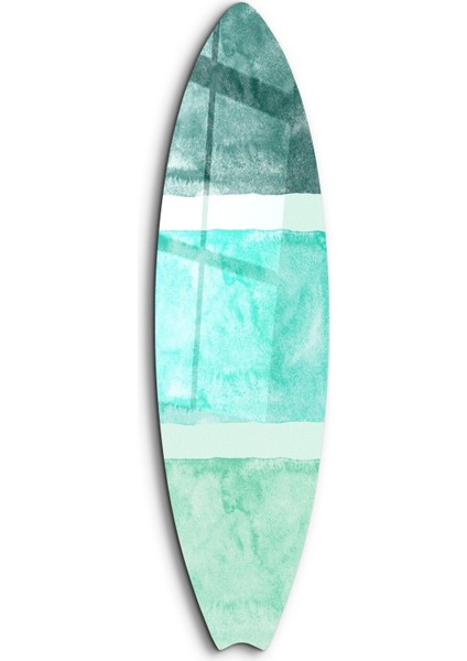 Ocean Breeze Abstract Surfboard Cam Tablo