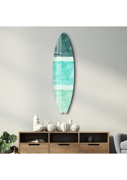 Ocean Breeze Abstract Surfboard Cam Tablo