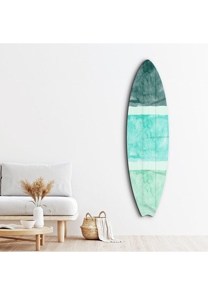 Ocean Breeze Abstract Surfboard Cam Tablo
