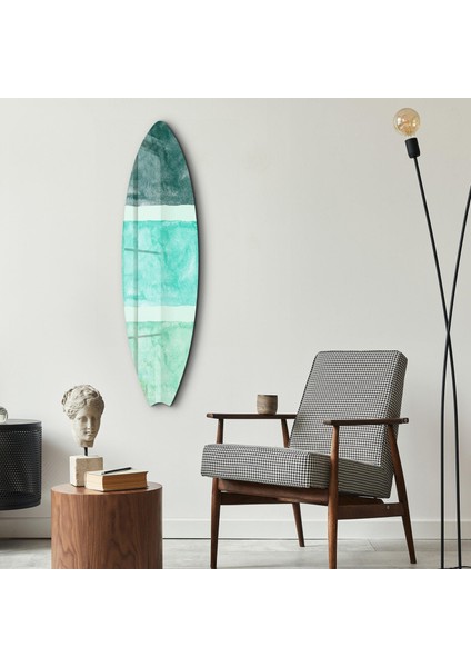 Ocean Breeze Abstract Surfboard Cam Tablo