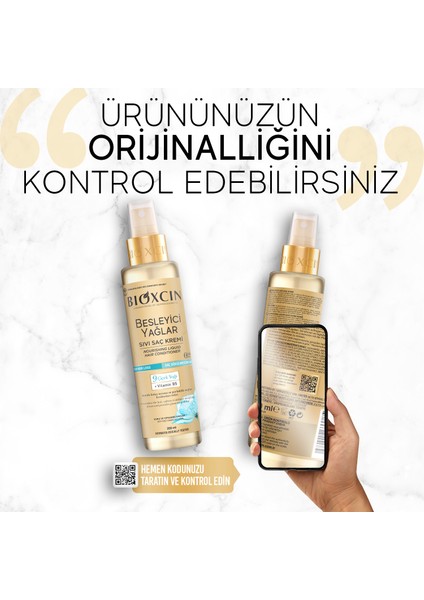 Besleyici Yağlar Sıvı Saç Kremi 200 ml - Sülfatsız, Kuru ve Yıpranmış Saçlar Saç Dökülme Karşıtı