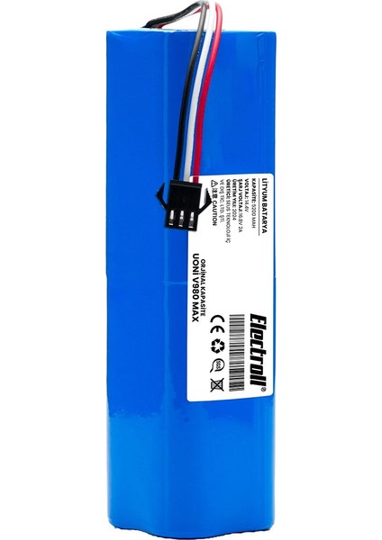 Uoni V980 Max Uyumlu Batarya (Orjinal Kapasite) 5200MAH Pil Robot Süpürge Bataryası Değişimi fırsatları