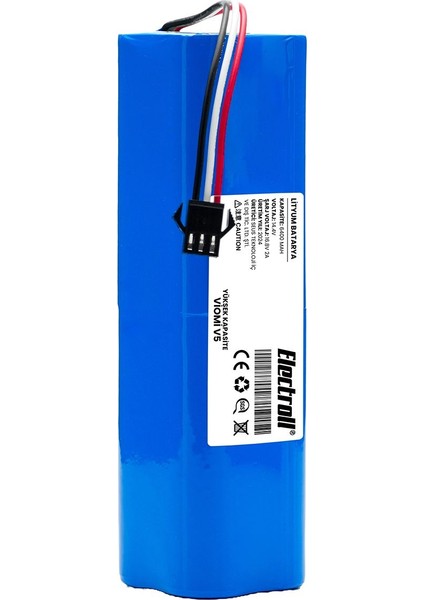 Viomi V5 Uyumlu Batarya (Ultra Yüksek Kapasite) 6400MAH Pil Robot Süpürge Bataryası Değişimi fırsatları
