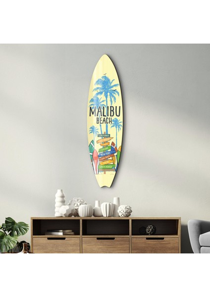 Malibu Vibes Surfboard Cam Tablo