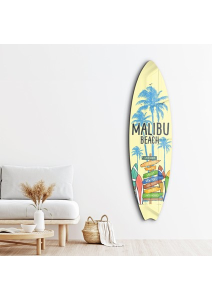 Malibu Vibes Surfboard Cam Tablo