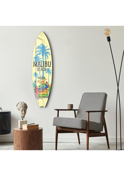 Malibu Vibes Surfboard Cam Tablo