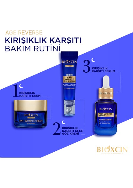 Age Reverse Krem - %10 Retinol, Kolajen Dolgunluk, Sıkılık 50 ml