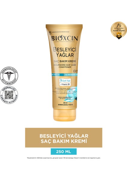 Besleyici Yağlar Saç Bakım Kremi 250 ml