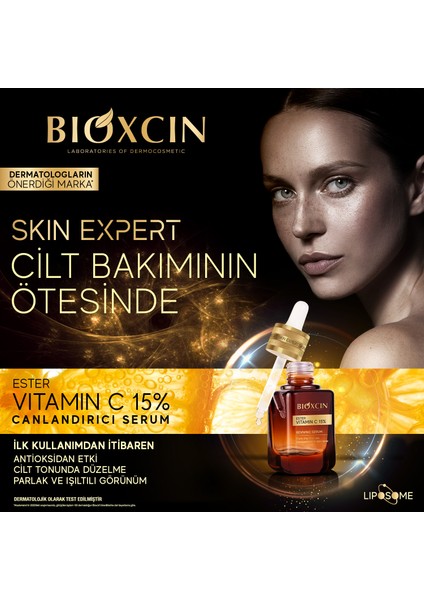Ester C Vitamini Serum %15 & Niasinamid %2 - Aydınlatıcı Canlandırıcı Renk Tonu Eşitleyici Lipozomal