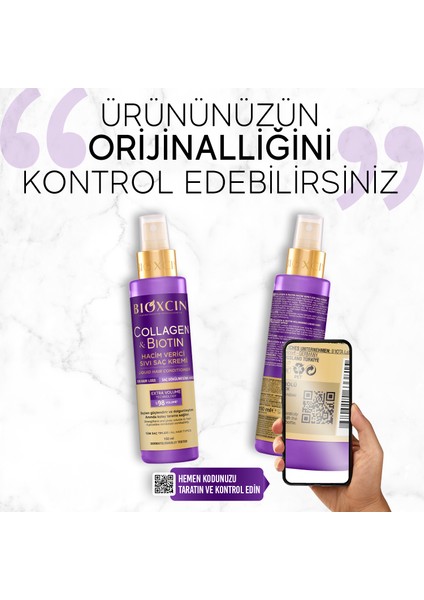 Collagen & Biotin Ekstra Hacim Sıvı Saç Kremi 100 ml - Kolajen Biotin Ince Seyrek Saçlar fiyatları