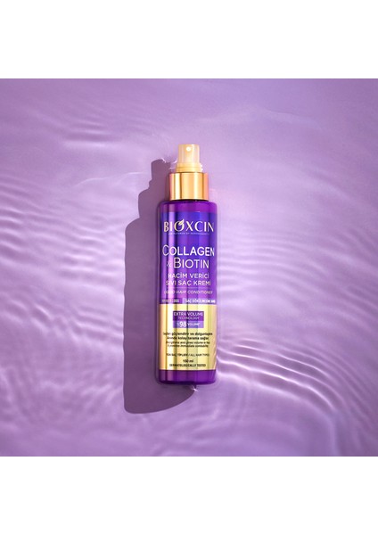 Collagen & Biotin Ekstra Hacim Sıvı Saç Kremi 100 ml - Kolajen Biotin Ince Seyrek Saçlar