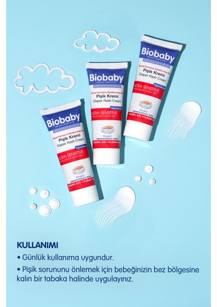 Bebek Pişik Kremi %40 Çinko 75 gr - Organik Kır Iğdesi Yağı Ve Zeytinyağı Içerir
