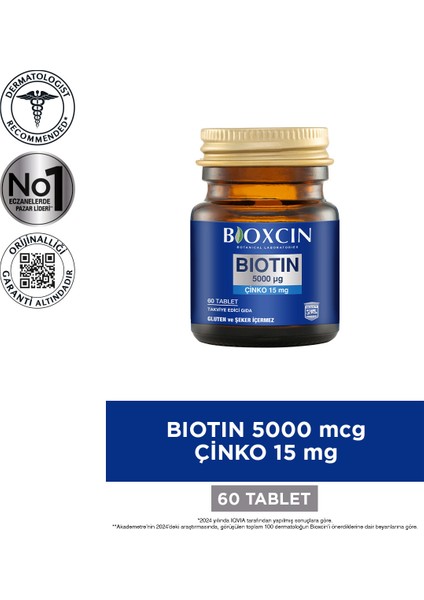 Biotin 5000 mg 60 Tablet