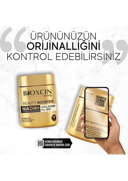 Beauty Booster 60 Tablet - Kolajen Nadh+ Co Q10 Glutatyon Biotin Astaksantin Resveratrol Hya Asit.