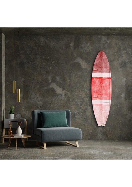 Fiery Sunset Abstract Surfboard Cam Tablo